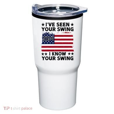 IVe Seen Your Swing I Know Your Swing Funny Golf Tumbler