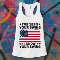 IVe Seen Your Swing I Know Your Swing Funny Golf Women's Tank Top thumb 3