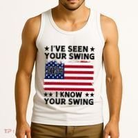 IVe Seen Your Swing I Know Your Swing Funny Golf Tank Top thumb 3