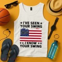 IVe Seen Your Swing I Know Your Swing Funny Golf Tank Top thumb 4