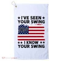 IVe Seen Your Swing I Know Your Swing Funny Golf Golf Towel thumb 0