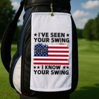 IVe Seen Your Swing I Know Your Swing Funny Golf Golf Towel thumb 2