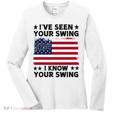 IVe Seen Your Swing I Know Your Swing Funny Golf Women's Long Sleeve Shirt