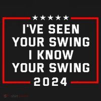 IVe Seen Your Swing I Know Your Swing Golf Funny USA-Made Doggie Bandana thumb 2
