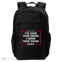 IVe Seen Your Swing I Know Your Swing Golf Funny Backpack thumb 0