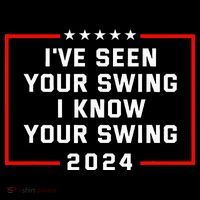 IVe Seen Your Swing I Know Your Swing Golf Funny Women's Hoodie thumb 2