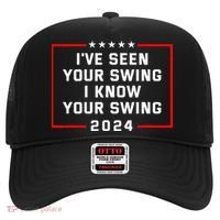IVe Seen Your Swing I Know Your Swing Golf Funny Hat thumb 0