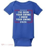 IVe Seen Your Swing I Know Your Swing Golf Funny Baby Bodysuit thumb 0