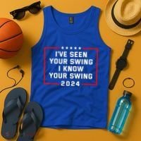 IVe Seen Your Swing I Know Your Swing Golf Funny Tank Top thumb 4