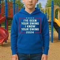 IVe Seen Your Swing I Know Your Swing Golf Funny Kids Hoodie thumb 2