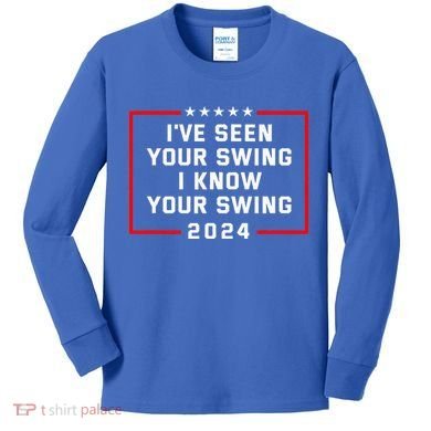 IVe Seen Your Swing I Know Your Swing Golf Funny Kids Long Sleeve Shirt