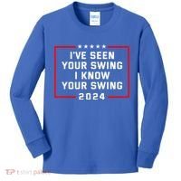 IVe Seen Your Swing I Know Your Swing Golf Funny Kids Long Sleeve Shirt thumb 0