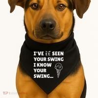 Ive Seen Your Swing I Know Your Swing Golf Debate USA-Made Doggie Bandana thumb 1