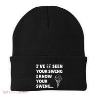 Ive Seen Your Swing I Know Your Swing Golf Debate Beanie thumb 0