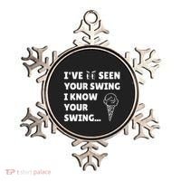 Ive Seen Your Swing I Know Your Swing Golf Debate Ornament thumb 0