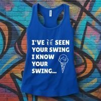 Ive Seen Your Swing I Know Your Swing Golf Debate Women's Tank Top thumb 3