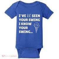 Ive Seen Your Swing I Know Your Swing Golf Debate Baby Bodysuit thumb 0