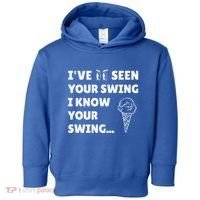 Ive Seen Your Swing I Know Your Swing Golf Debate Toddler Hoodie thumb 0