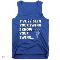Ive Seen Your Swing I Know Your Swing Golf Debate Tank Top thumb 0