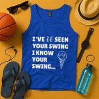 Ive Seen Your Swing I Know Your Swing Golf Debate Tank Top thumb 4