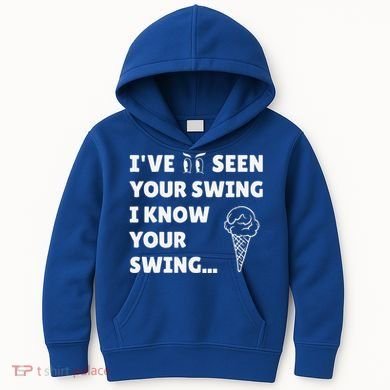Ive Seen Your Swing I Know Your Swing Golf Debate Kids Hoodie