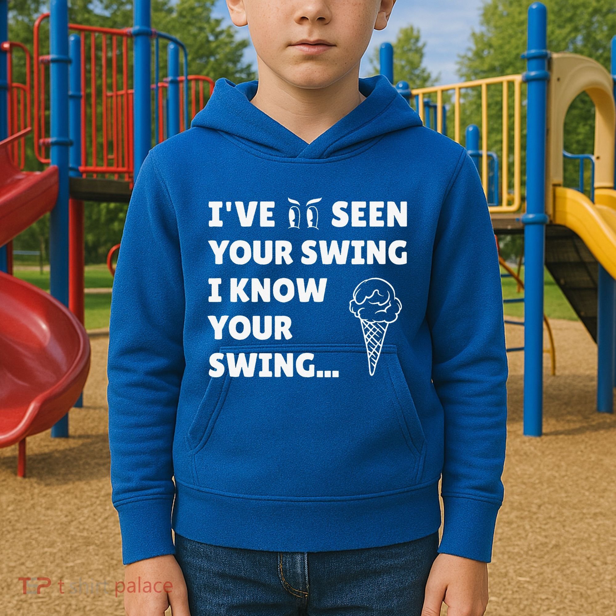 Ive Seen Your Swing I Know Your Swing Golf Debate Kids Hoodie