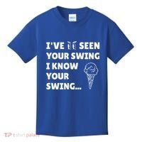 Ive Seen Your Swing I Know Your Swing Golf Debate Kids T-Shirt thumb 0