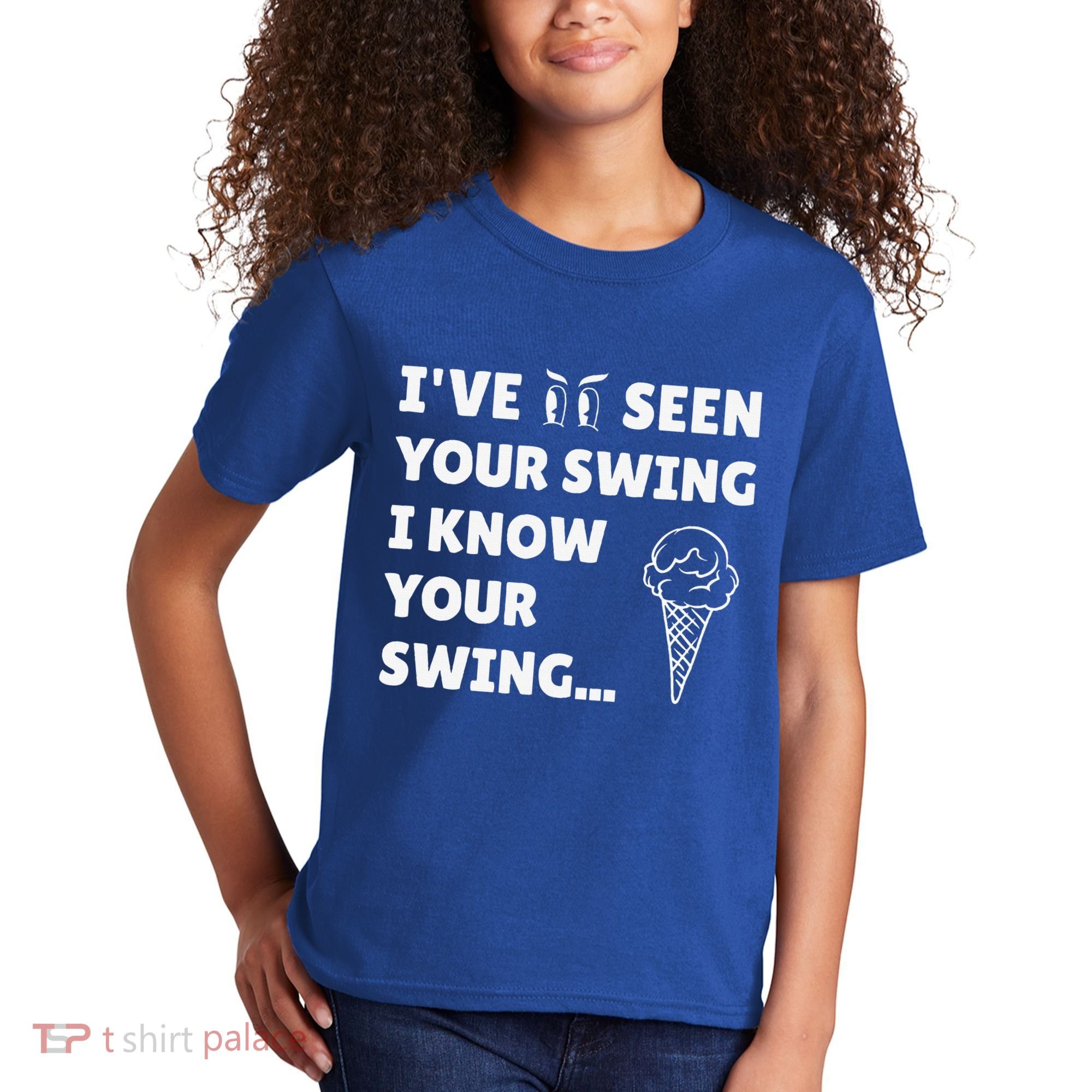 Ive Seen Your Swing I Know Your Swing Golf Debate Kids T-Shirt