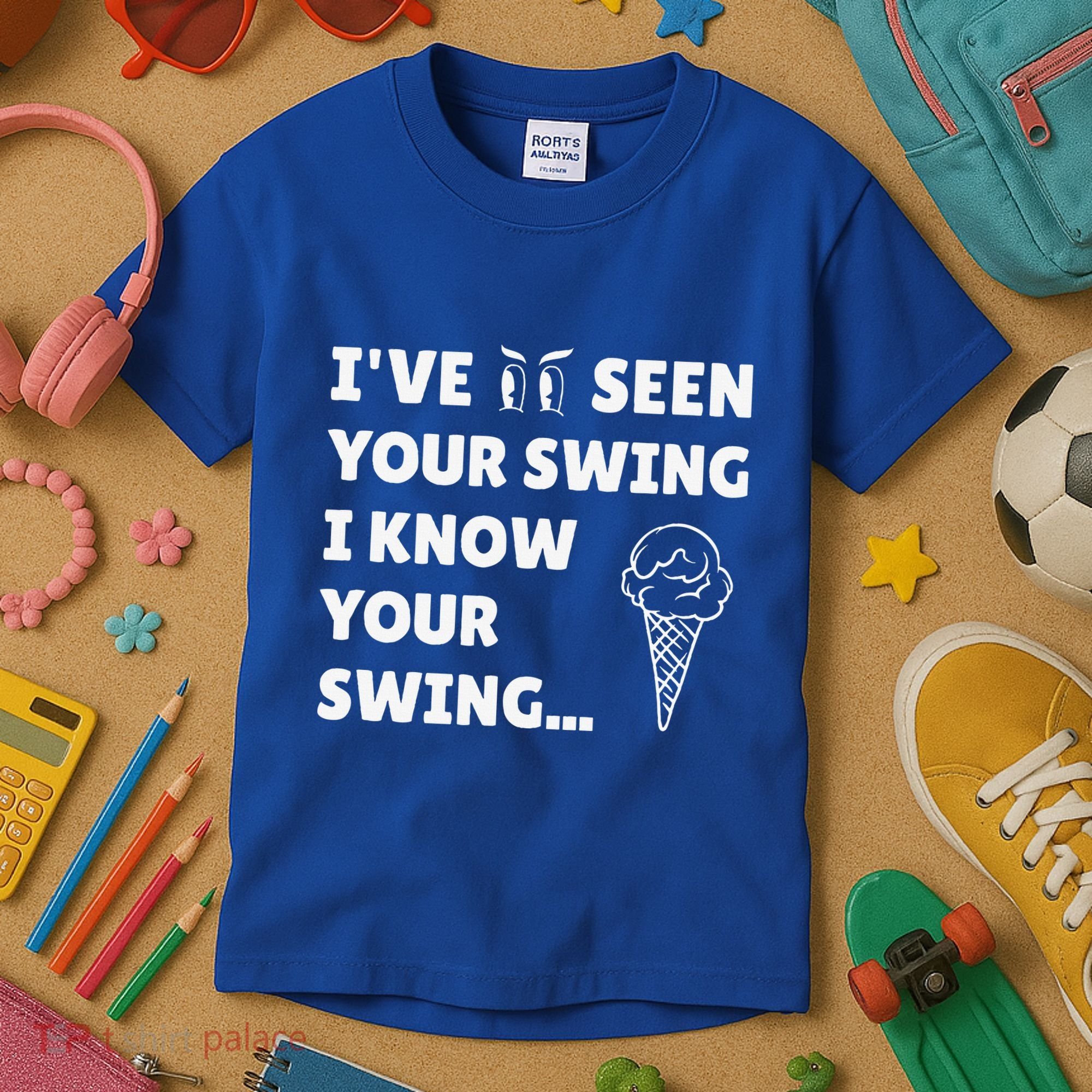 Ive Seen Your Swing I Know Your Swing Golf Debate Kids T-Shirt