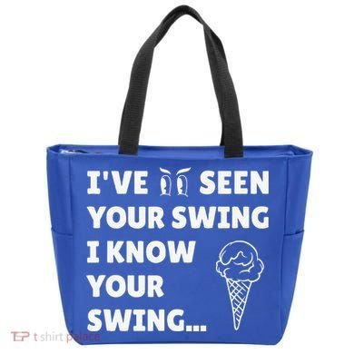 Ive Seen Your Swing I Know Your Swing Golf Debate Tote Bag