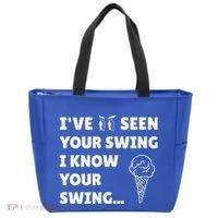Ive Seen Your Swing I Know Your Swing Golf Debate Tote Bag thumb 0