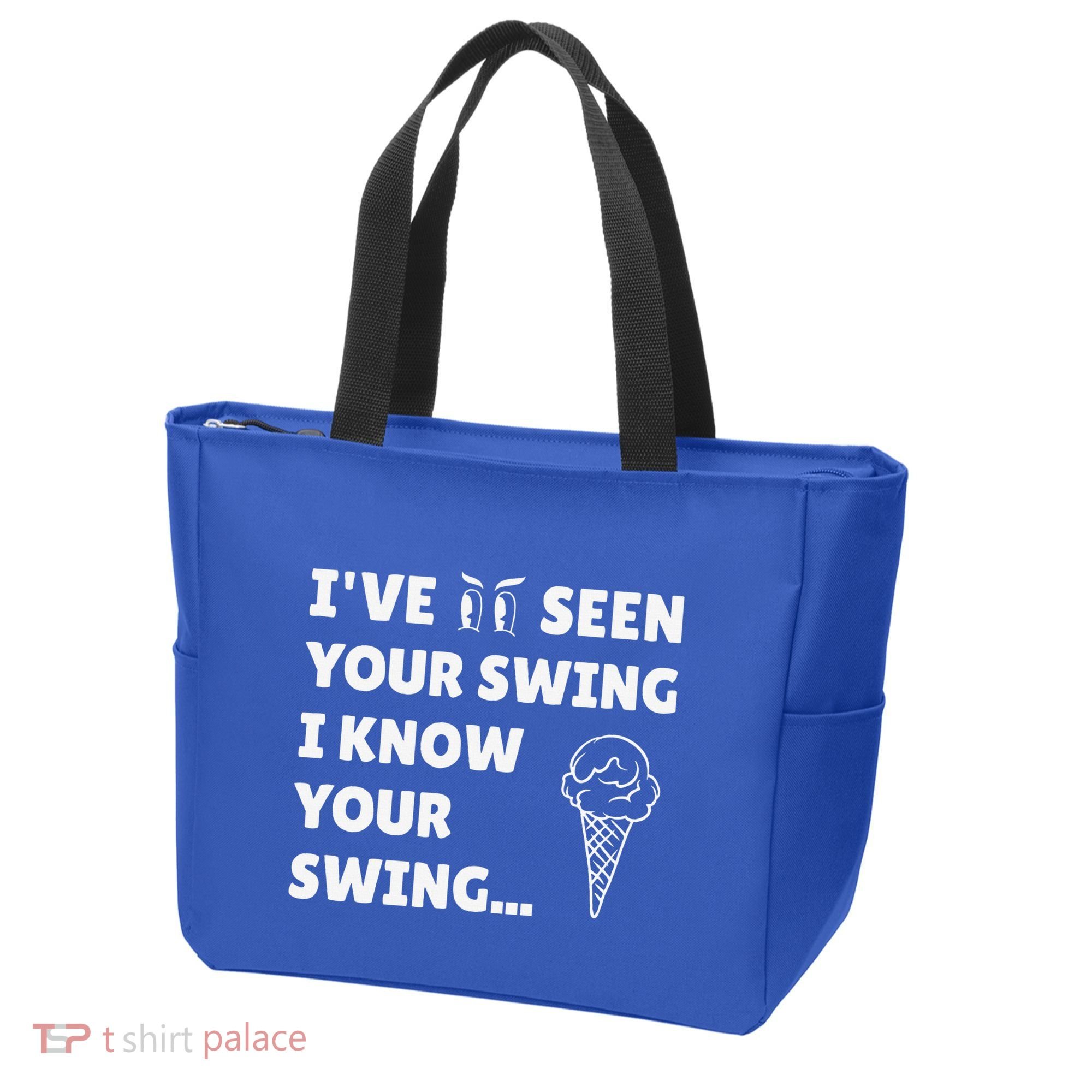 Ive Seen Your Swing I Know Your Swing Golf Debate Tote Bag