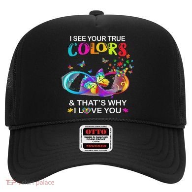 I See Your True Colors Butterfly Autism Awareness Hat