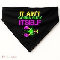 It Ain't Gonna Suck Itself Mardi Gras USA-Made Doggie Bandana thumb 0