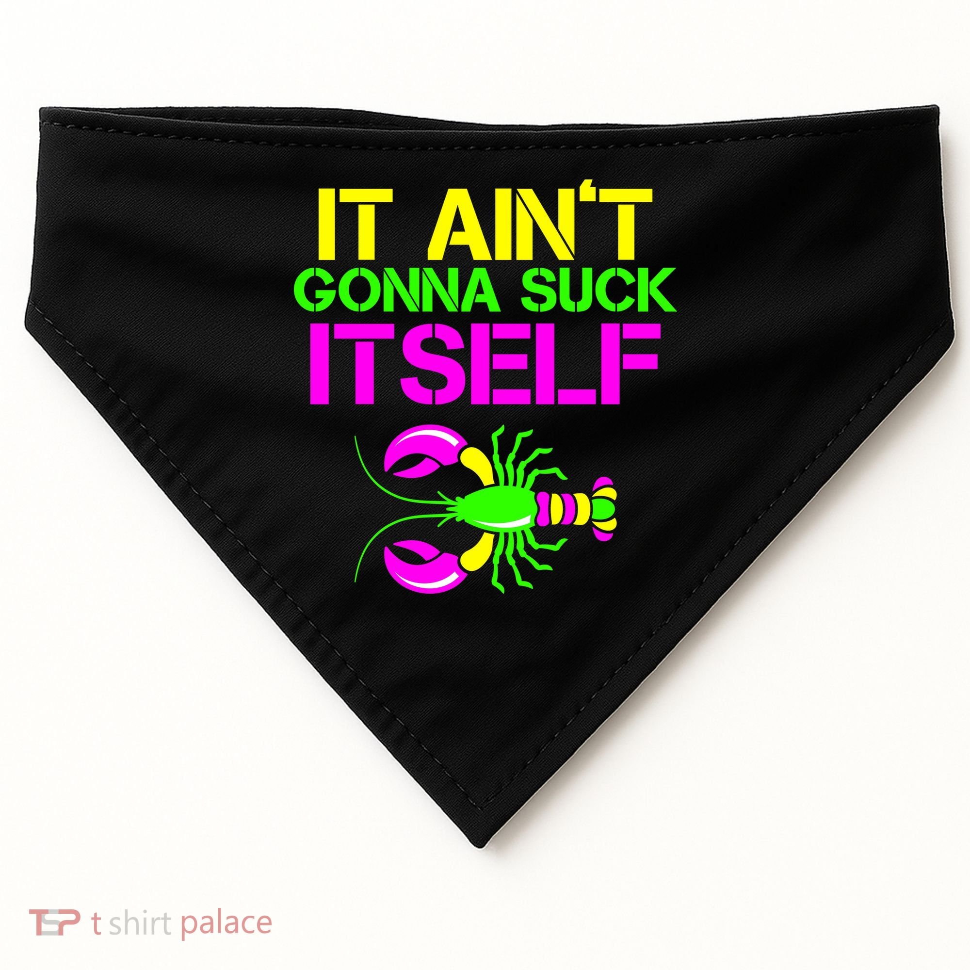 It Ain't Gonna Suck Itself Mardi Gras USA-Made Doggie Bandana