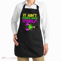 It Ain't Gonna Suck Itself Mardi Gras Apron thumb 2