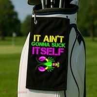 It Ain't Gonna Suck Itself Mardi Gras Golf Towel thumb 2