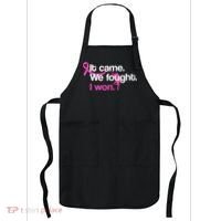 It Came We Fought I Won Breast Cancer Apron thumb 0