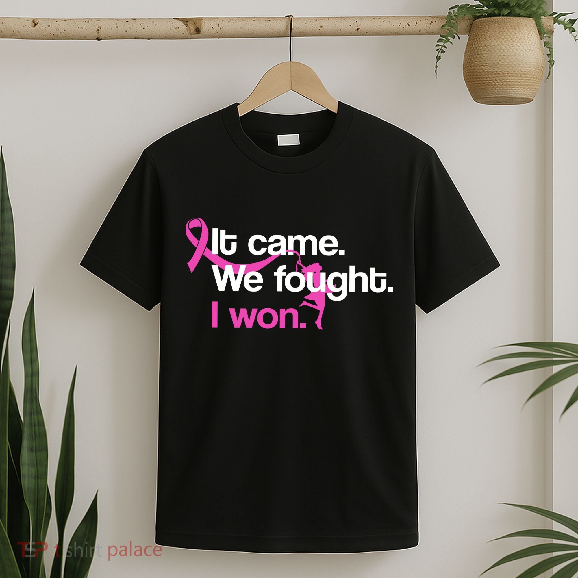 It Came We Fought I Won Breast Cancer T-Shirt