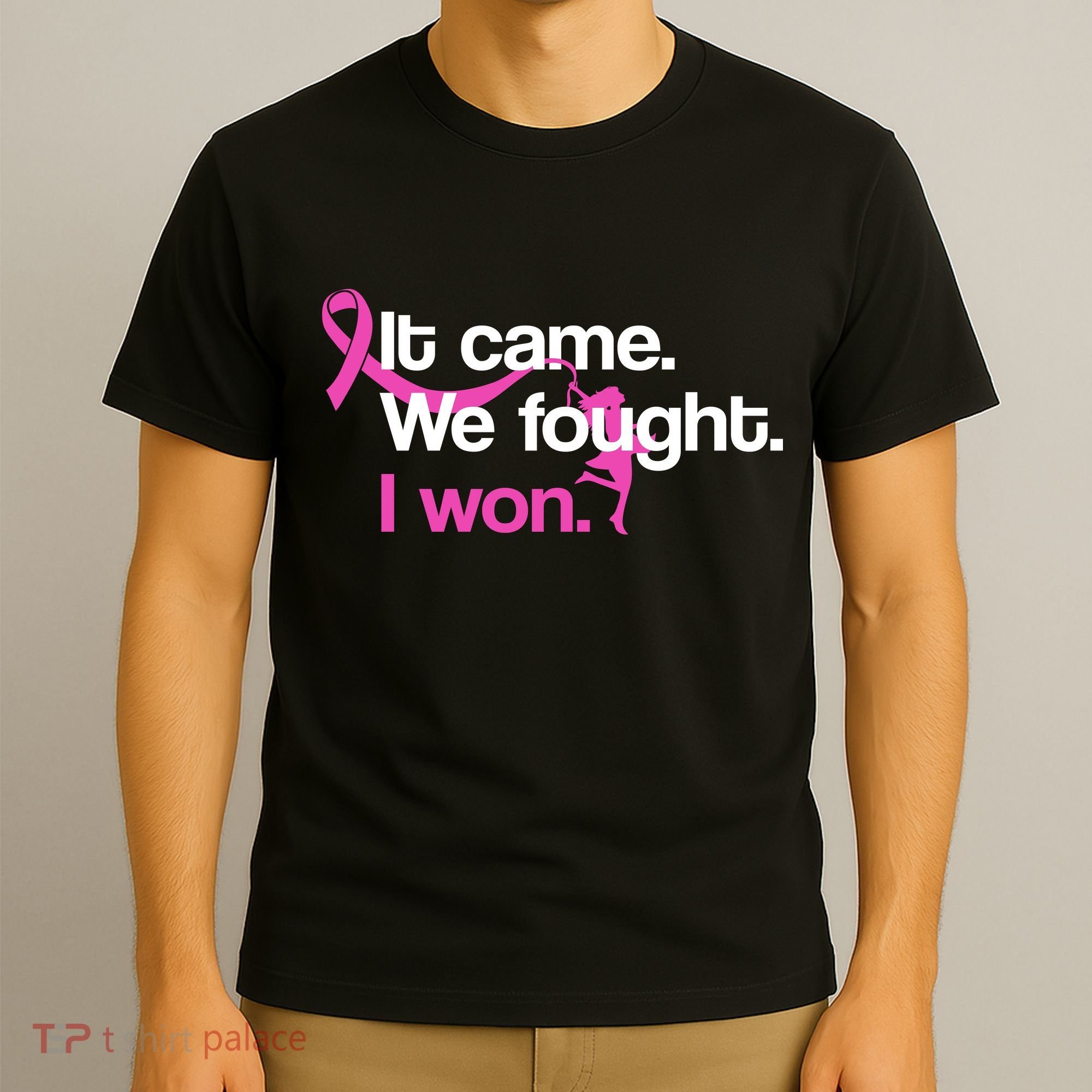 It Came We Fought I Won Breast Cancer T-Shirt