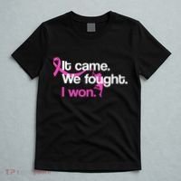 It Came We Fought I Won Breast Cancer T-Shirt thumb 5