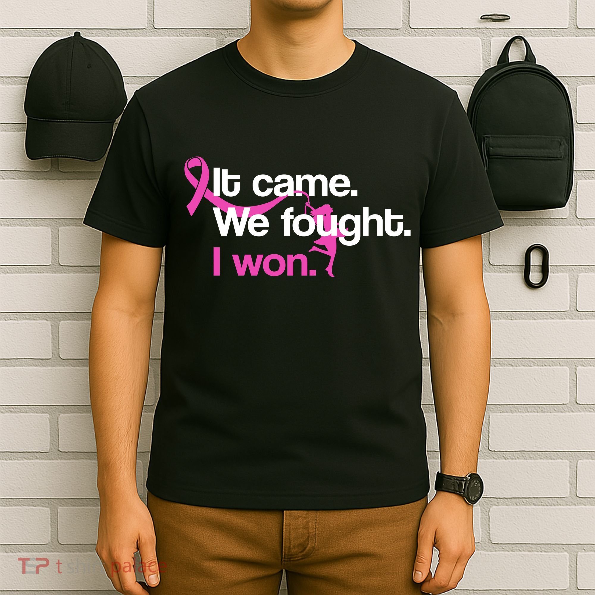 It Came We Fought I Won Breast Cancer T-Shirt