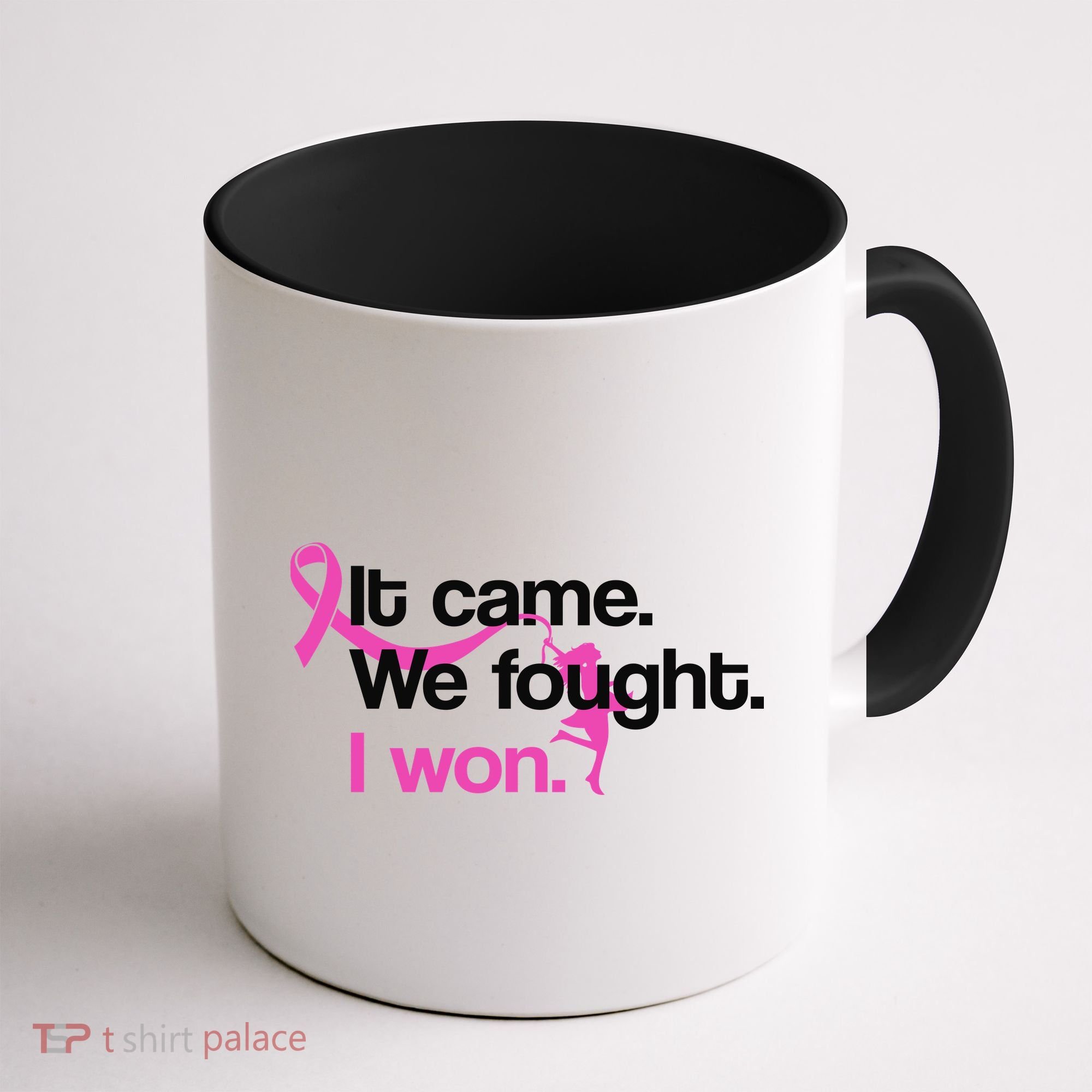 It Came We Fought I Won Breast Cancer Coffee Mug