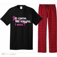It Came We Fought I Won Breast Cancer Pajama Set thumb 0