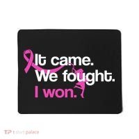 It Came We Fought I Won Breast Cancer Mousepad thumb 0
