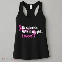 It Came We Fought I Won Breast Cancer Women's Tank Top thumb 3