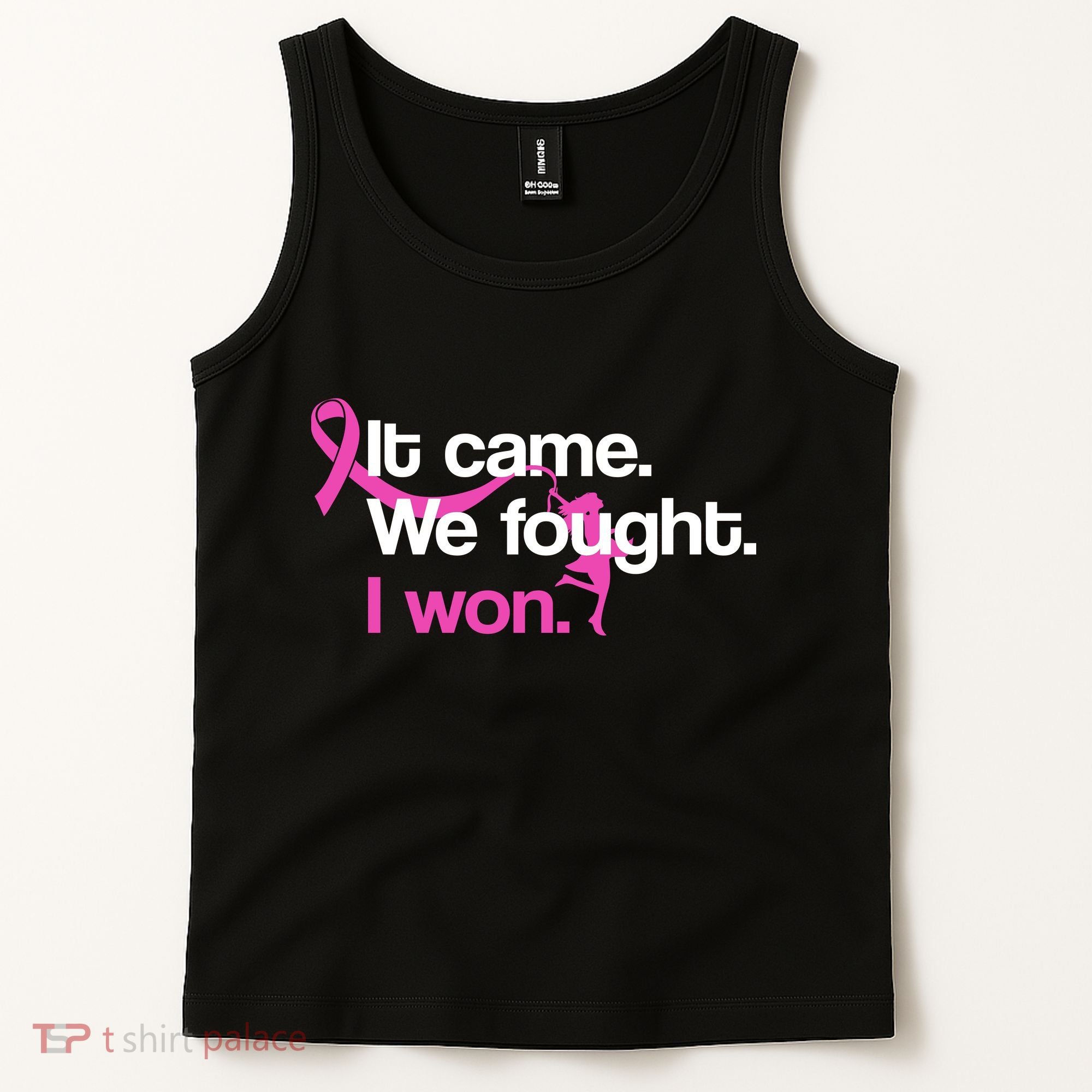 It Came We Fought I Won Breast Cancer Tank Top