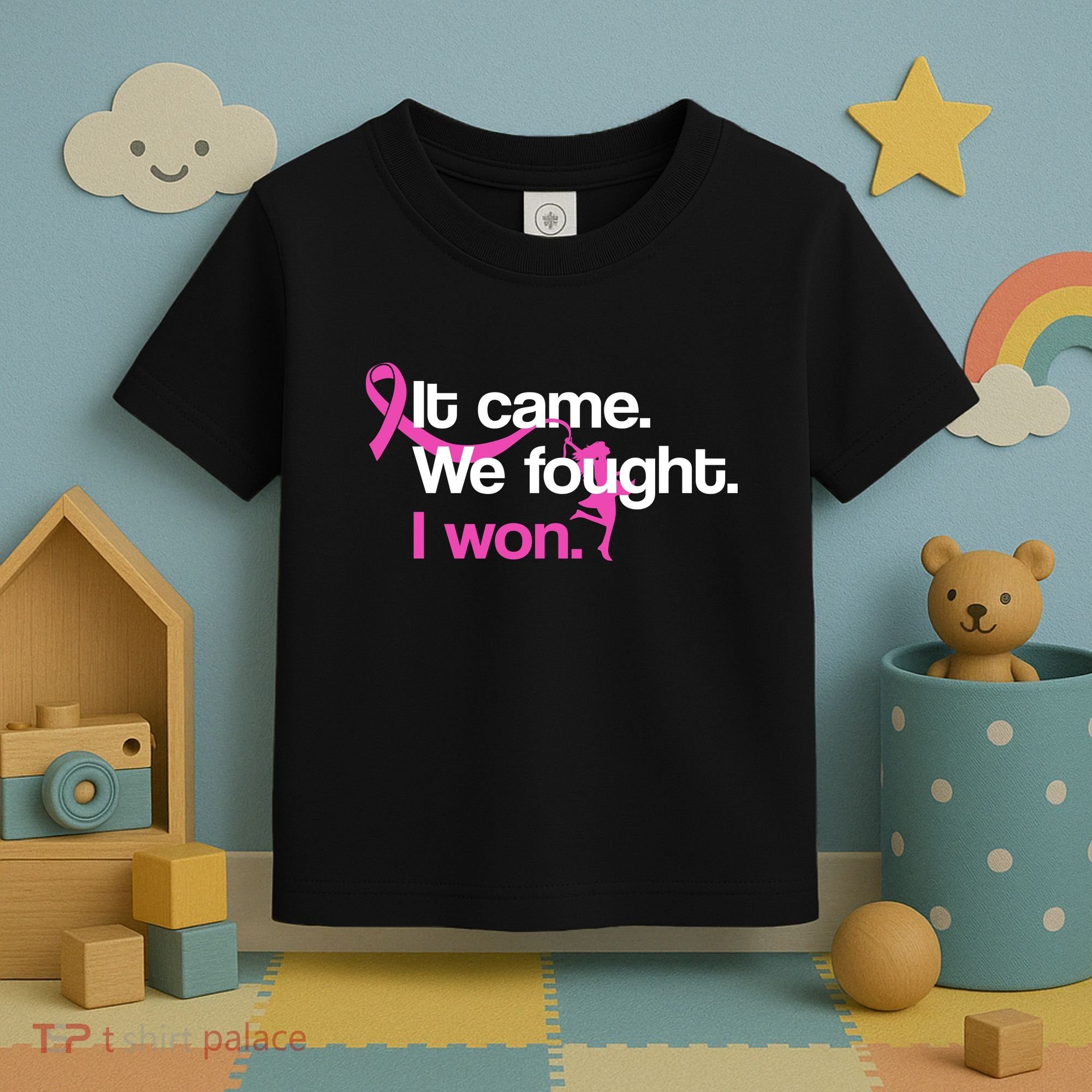 It Came We Fought I Won Breast Cancer Toddler T-Shirt