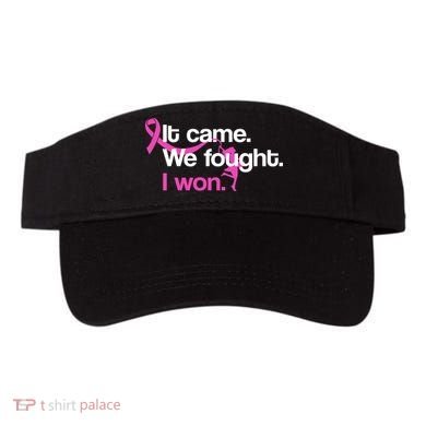 It Came We Fought I Won Breast Cancer Visor