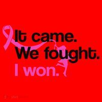 It Came We Fought I Won Breast Cancer Santa Hat thumb 1